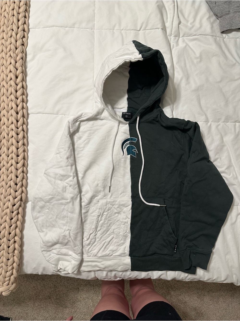 Hype and Vice MICHIGAN STATE FUMBLE HOODIE